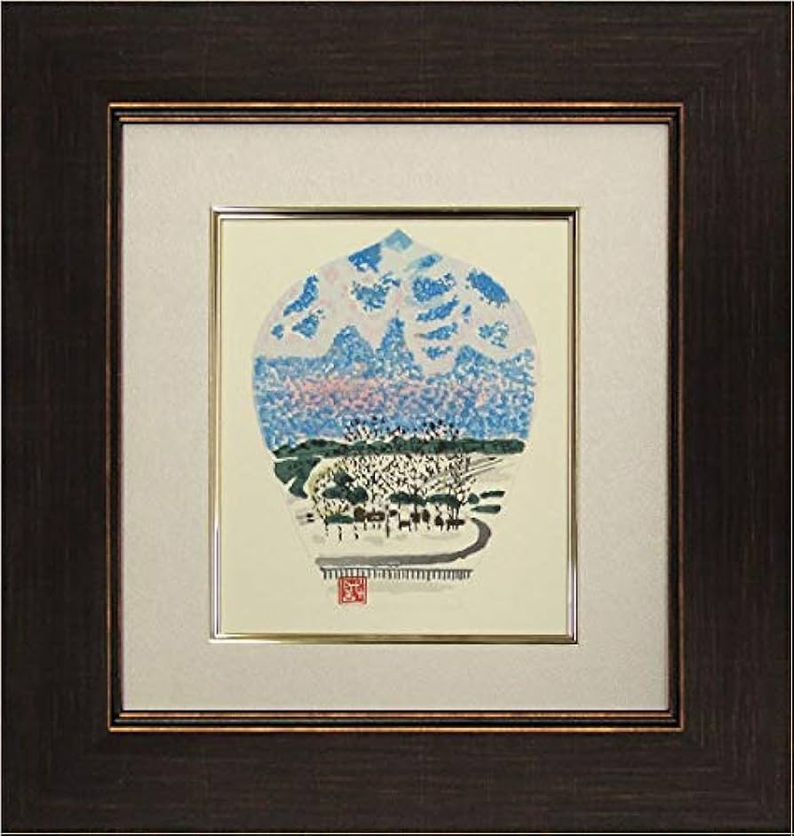 レトロ木版画？セット 自然・城・冬の風景まとめ10枚 レトロ木版画